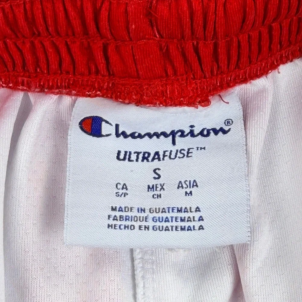 Champion Harlem Globetrotters Basketball Shorts Men Small Red White Blue Striped